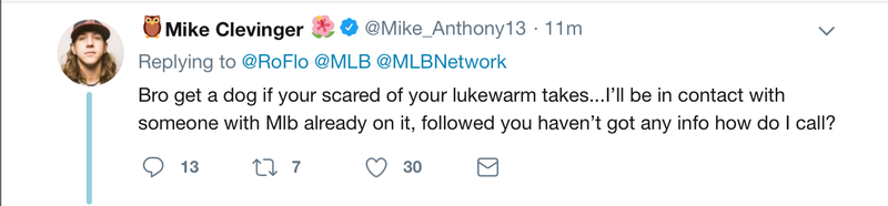 Illustration for article titled Mike Clevinger Is Just Ridiculously Angry At Robert Flores For Sharing A Silly Video
